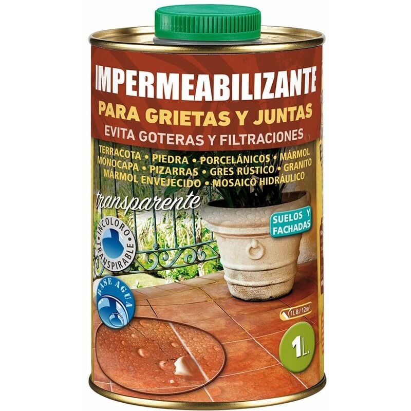 foto del prodotto monestir impermeabilizzante per crepe e giunti terrazze e soffitte pavimento e parete 1 litro