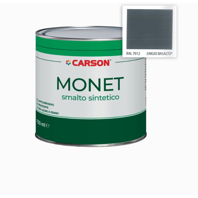foto del prodotto monet smalto sint. grigio basalto 7012 lt.0,75