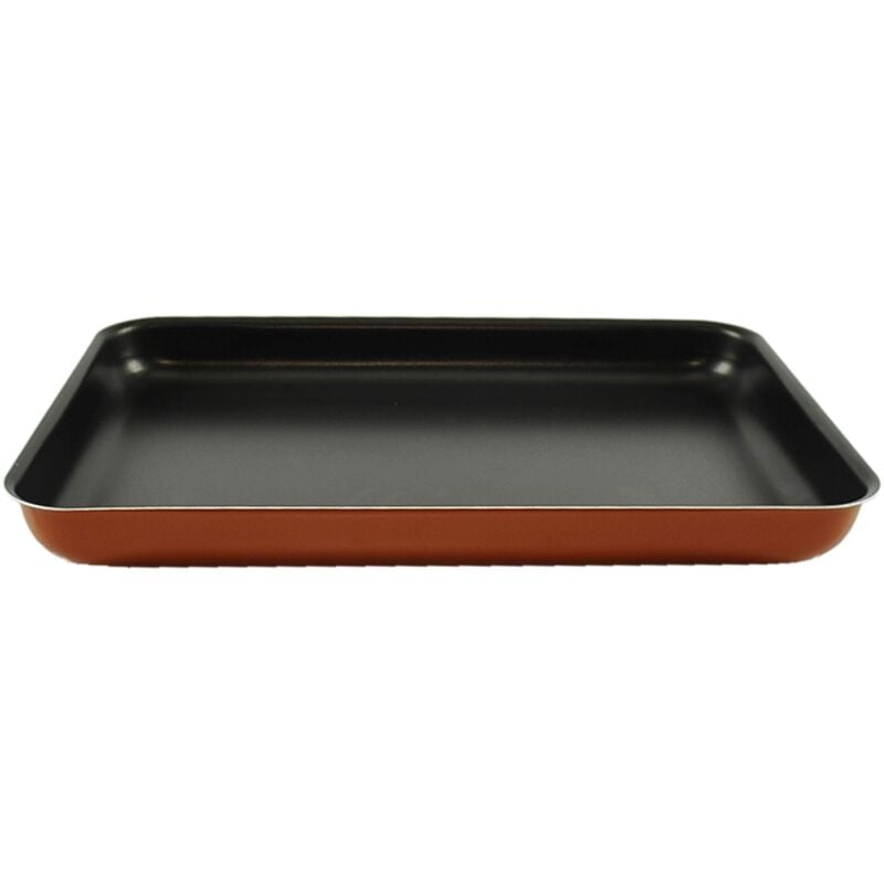 foto del prodotto moneta zecchino teglia bassa 40 x 28 cm, alluminio alimentare, single coloured