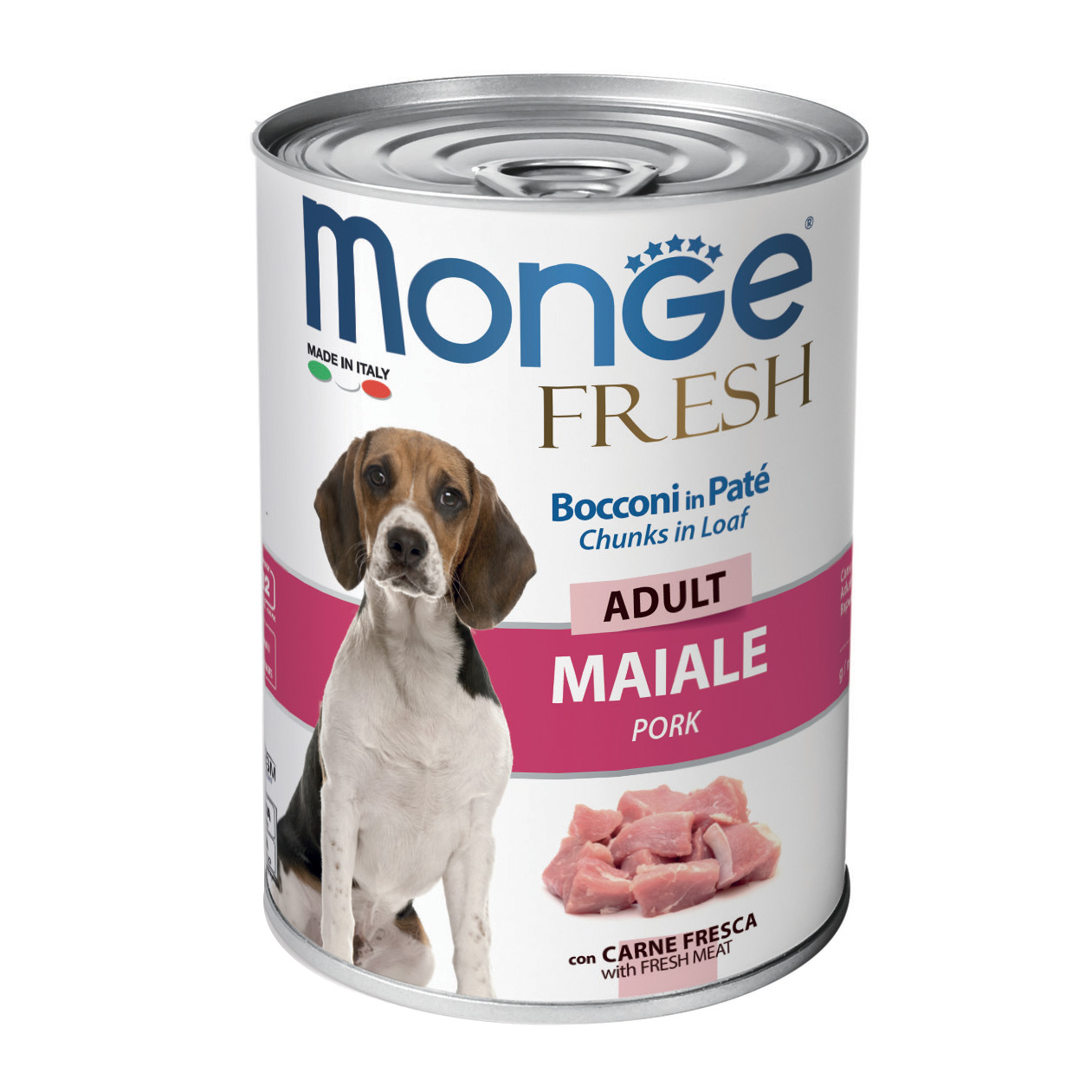 foto del prodotto monge cane fresh lattina adulto maiale 400 gr