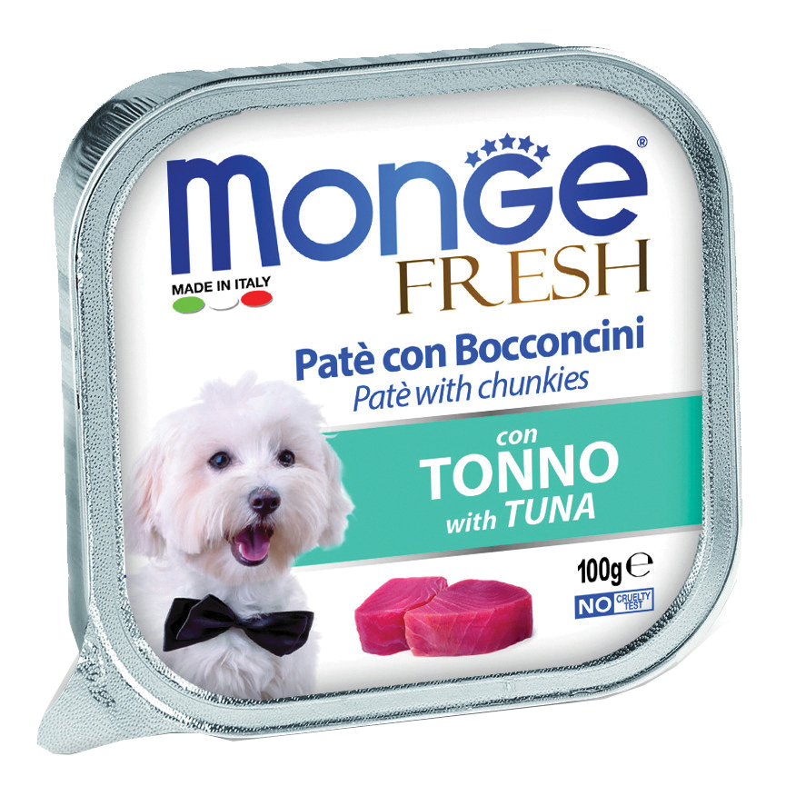 foto del prodotto monge cane fresh vaschetta adulto tonno 100 gr