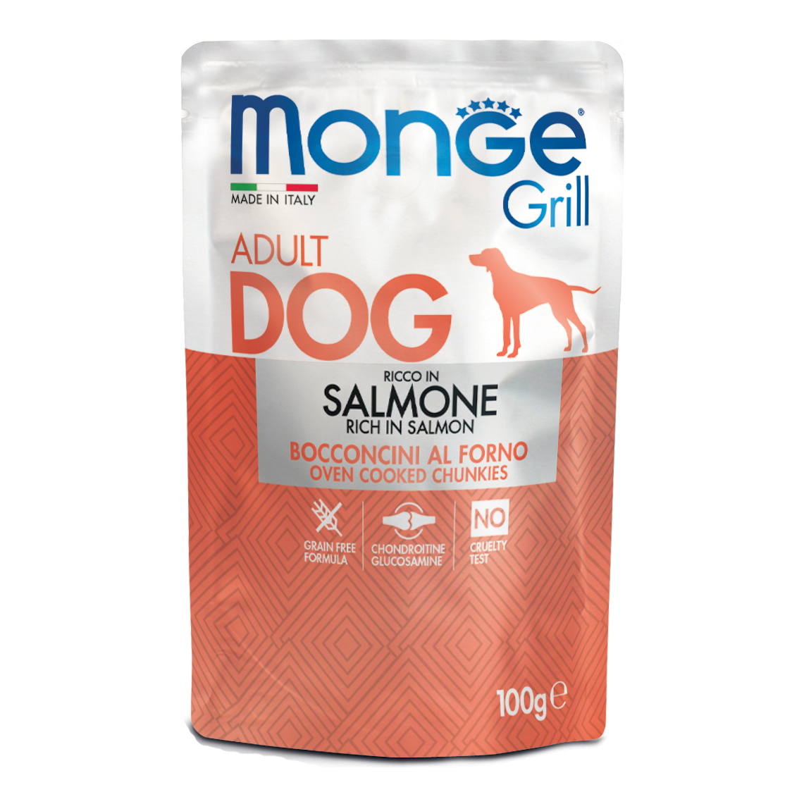 foto del prodotto monge cane grill busta adulto salmone 100 gr