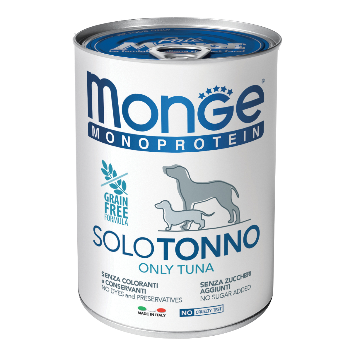 foto del prodotto monge cane monoprotein lattina adulto solo tonno 400 gr