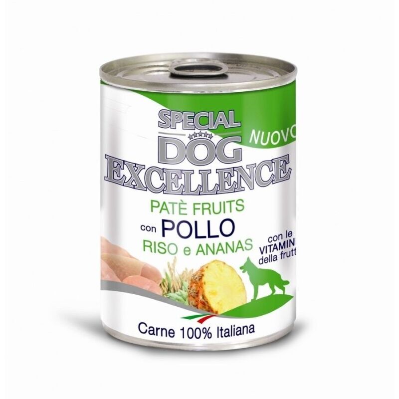 foto del prodotto monge cane pollo, riso e ananas special fruits size 300 gr
