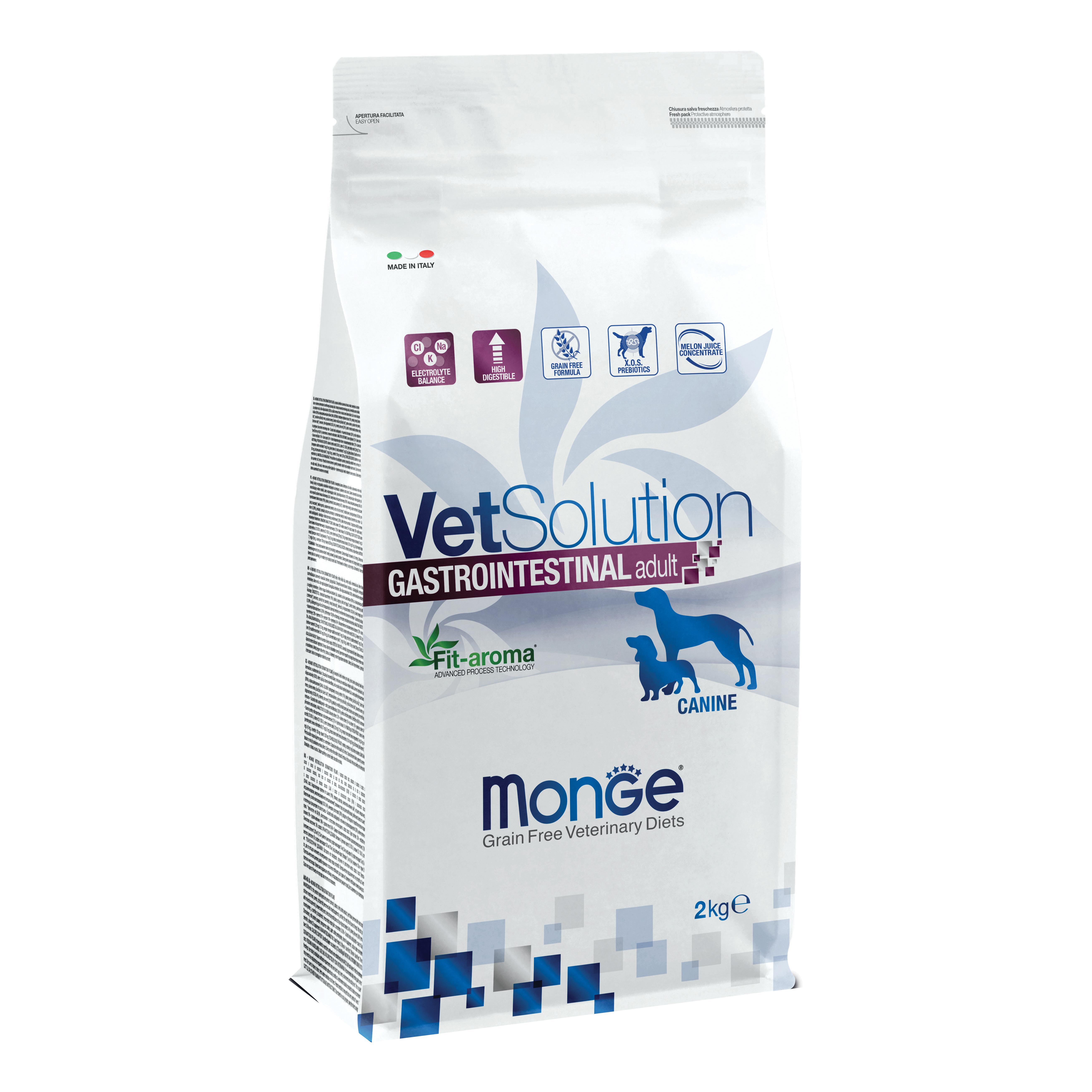 foto del prodotto monge cane vet solution gastrointestinal 2 kg