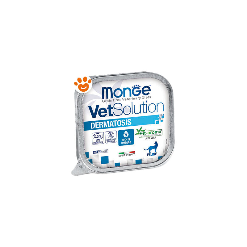 foto del prodotto monge cat vetsolution dermatosis cat vetsolution dermatosis vaschetta da 100 gr