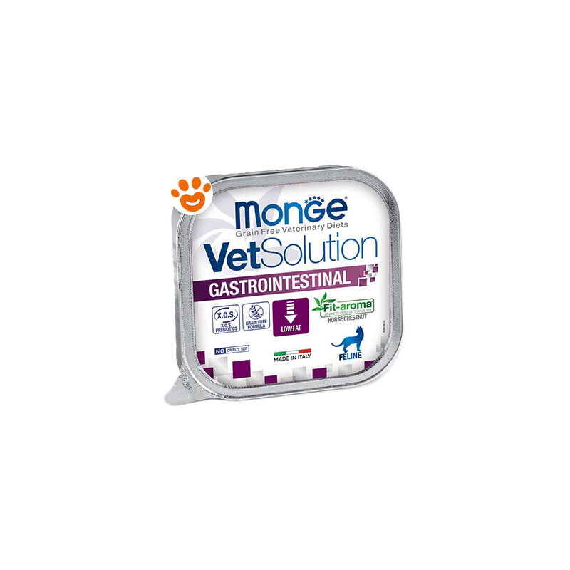 foto del prodotto monge cat vetsolution gastrointestinal monge cat vetsolution gastrointestinal vaschetta da 100 gr
