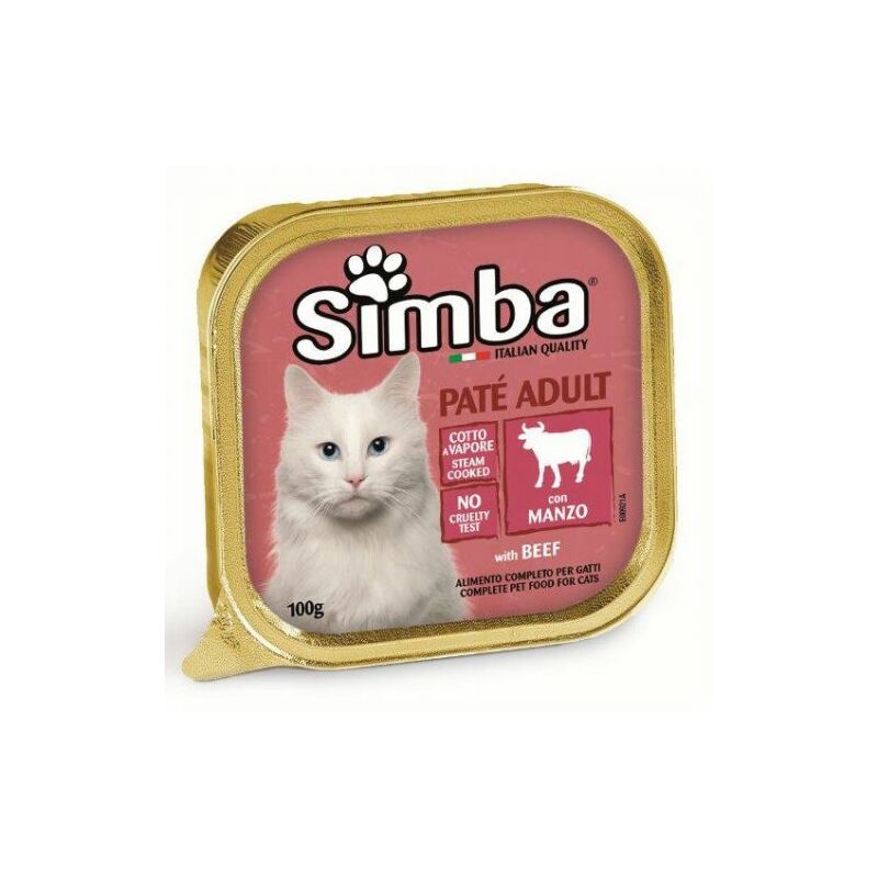 foto del prodotto monge cibo gatto simba 100 g pate vsc manzo 32 pz