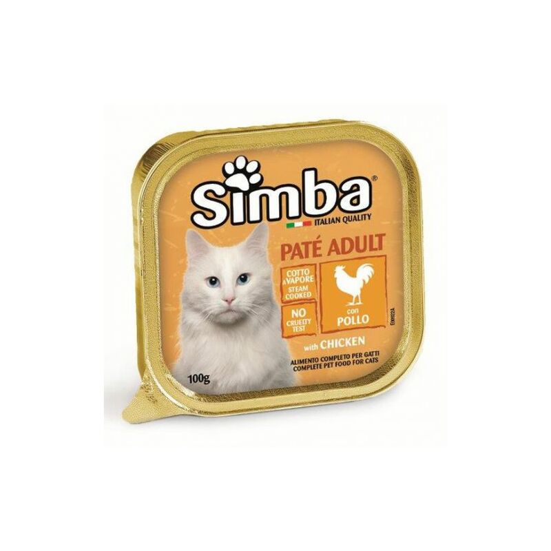 foto del prodotto monge cibo gatto simba 100 g pate vsc pollo 32 pz