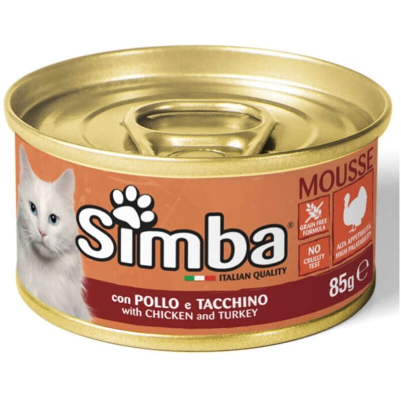 foto del prodotto monge cibo gatto simba 85 g pollo e tacchino 24 pezzi