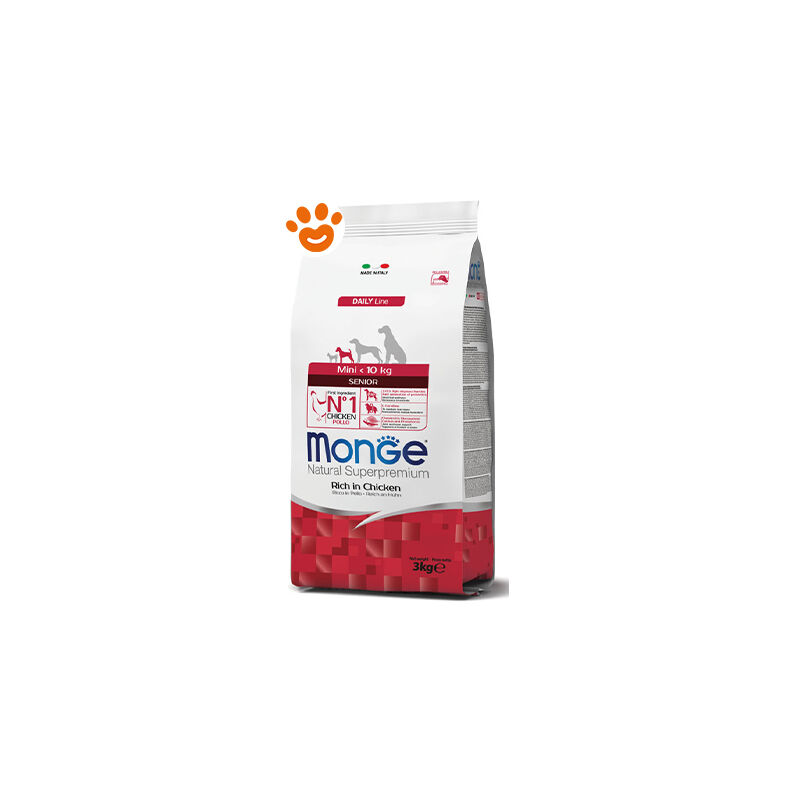 foto del prodotto monge dog natural superpremium senior mini con pollo monge dog natural superpremium senior mini con pollo sacco da 3 kg