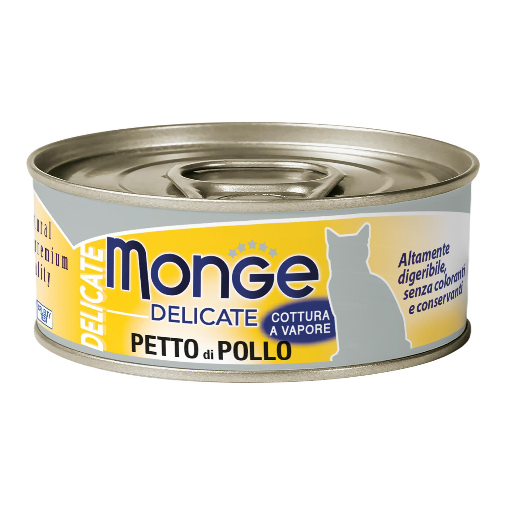 foto del prodotto monge gatto delicate lattina adulto petto di pollo 80 gr