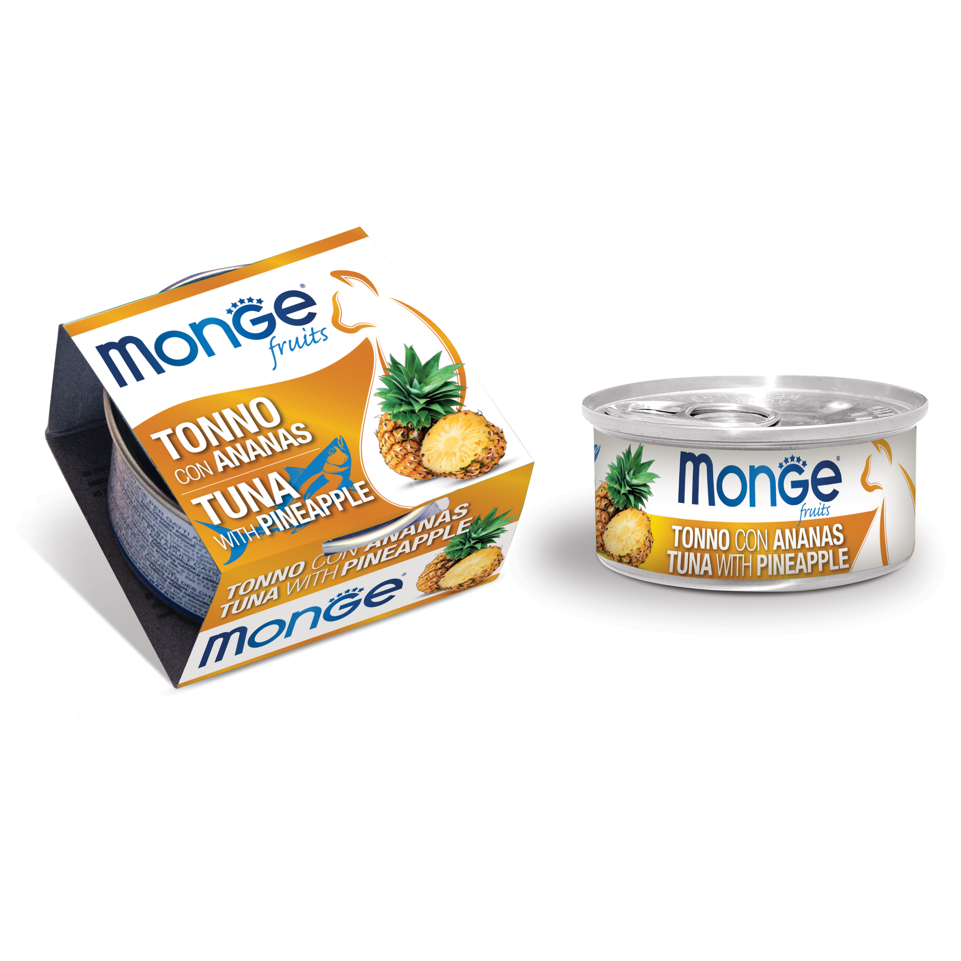 foto del prodotto monge gatto fruits lattina adulto tonno amp ananas 80 gr