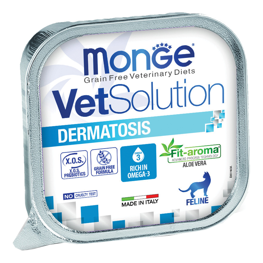 foto del prodotto monge gatto vet solution dermatosis vaschetta 100 gr