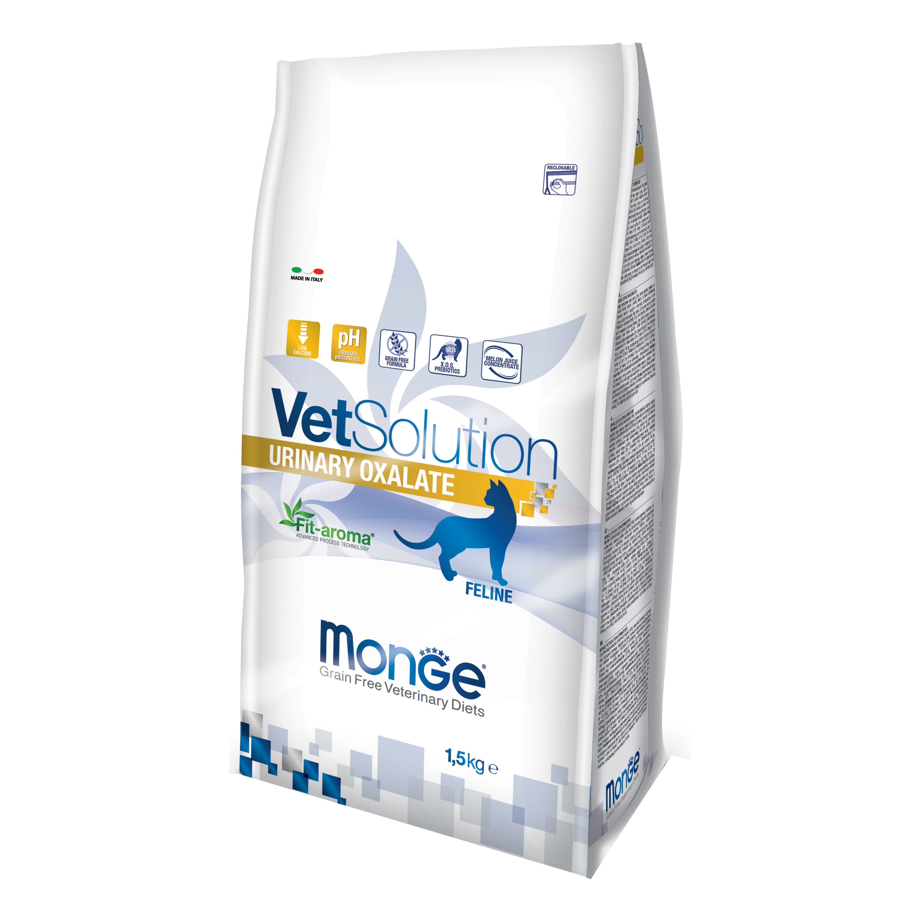 foto del prodotto monge gatto vet solution urinary oxalate 1,5 kg