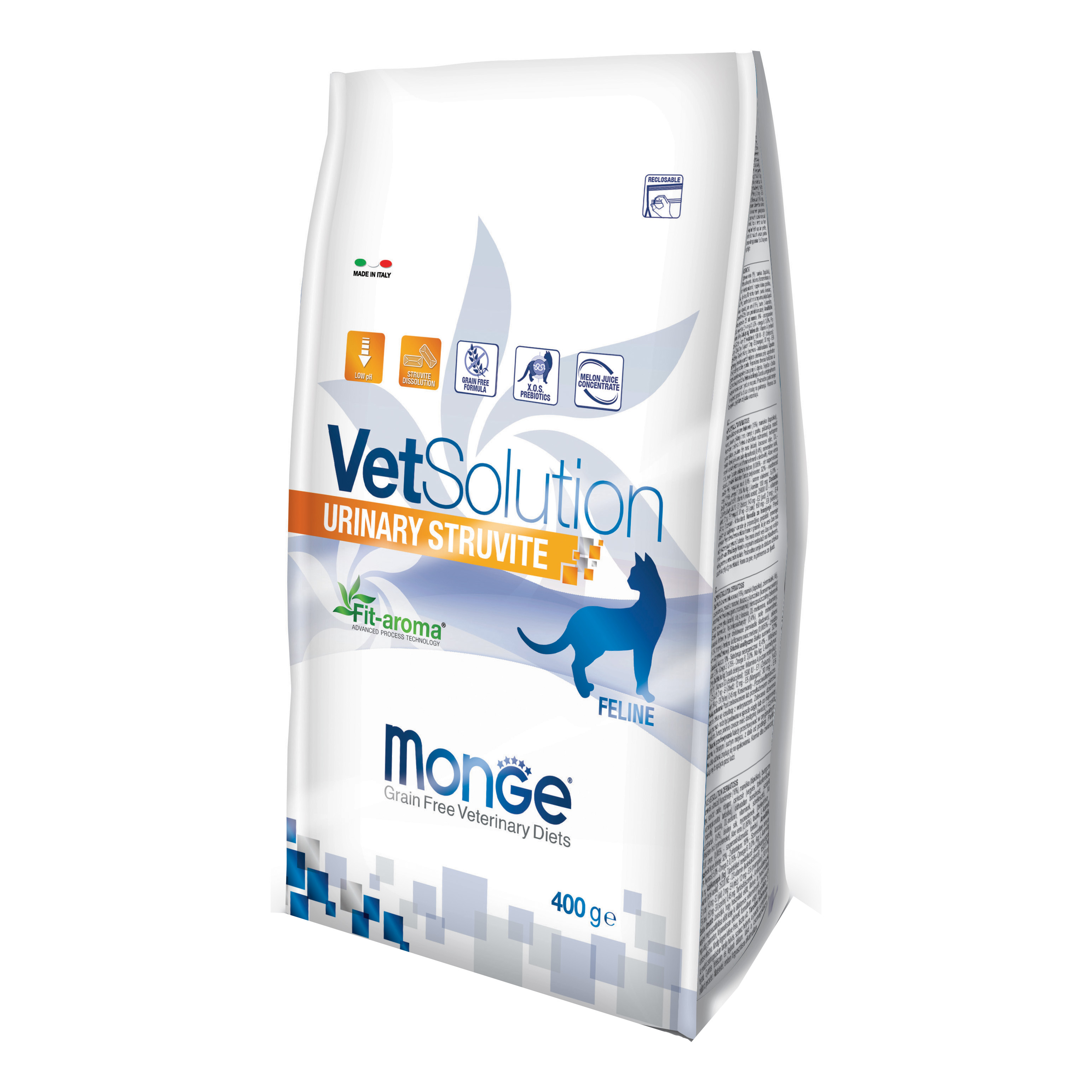 foto del prodotto monge gatto vet solution urinary struvite 400 gr