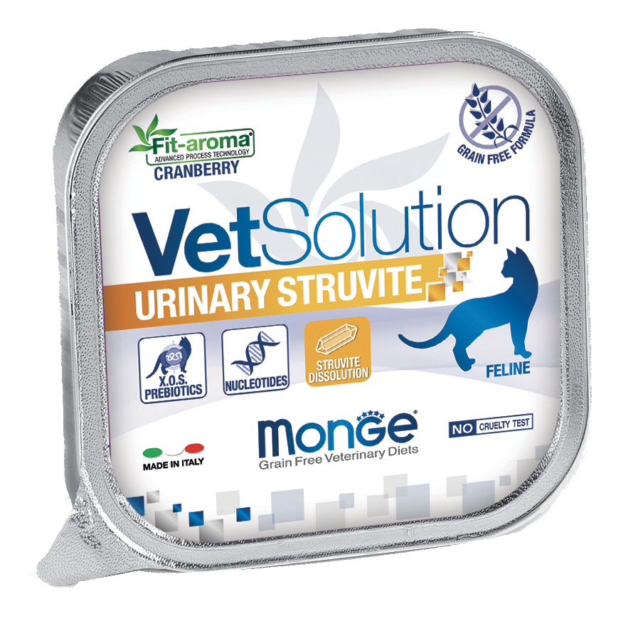 foto del prodotto monge gatto vet solution urinary struvite vaschetta 100 gr
