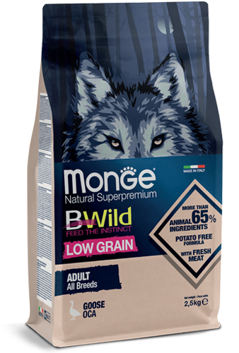 foto del prodotto monge low grain all breeds adult oca 2,5 kg