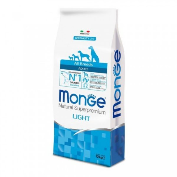 foto del prodotto monge natural superpremium all breeds adult monoprotein light salmone con riso 12 kg crocchette monoproteiche cane 1 ordine scegli lo sconto bzr5 bzr20 200 punti fedelt 