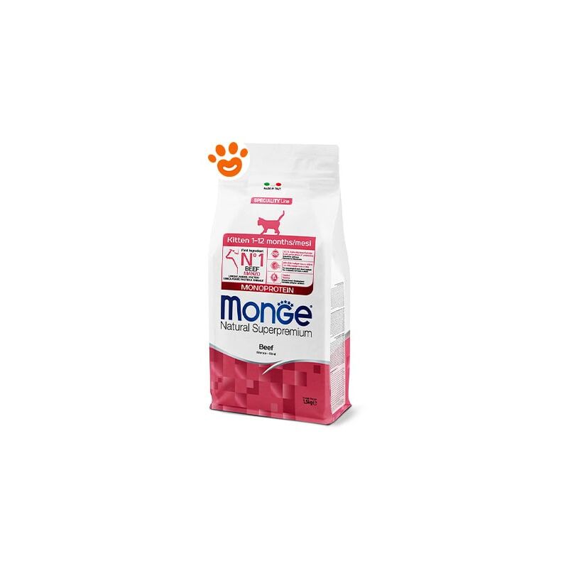 foto del prodotto monge natural superpremium kitten con manzo monge natural superpremium kitten con manzo sacco da 1,5 kg