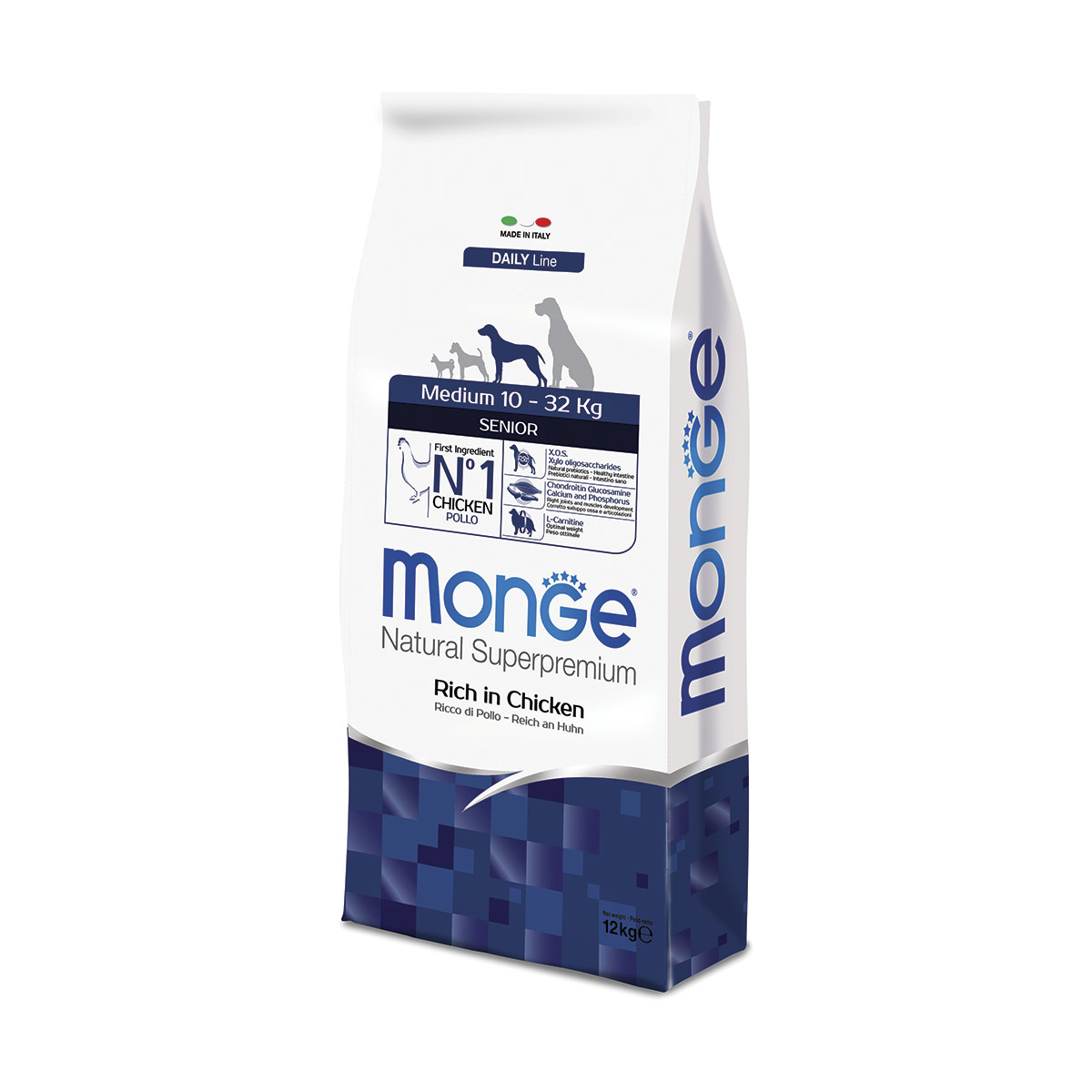 foto del prodotto monge natural superpremium medium senior ricco di pollo 12 kg croccantini per cani 1 ordine scegli lo sconto bzr5 bzr20 200 punti fedelt 