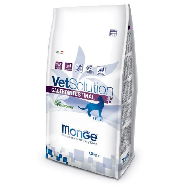 foto del prodotto monge vet solution gatto gastrointestinal 1,5 kg dieta veterinaria per gatti 1 ordine scegli lo sconto bzr5 bzr20 200 punti fedelt 