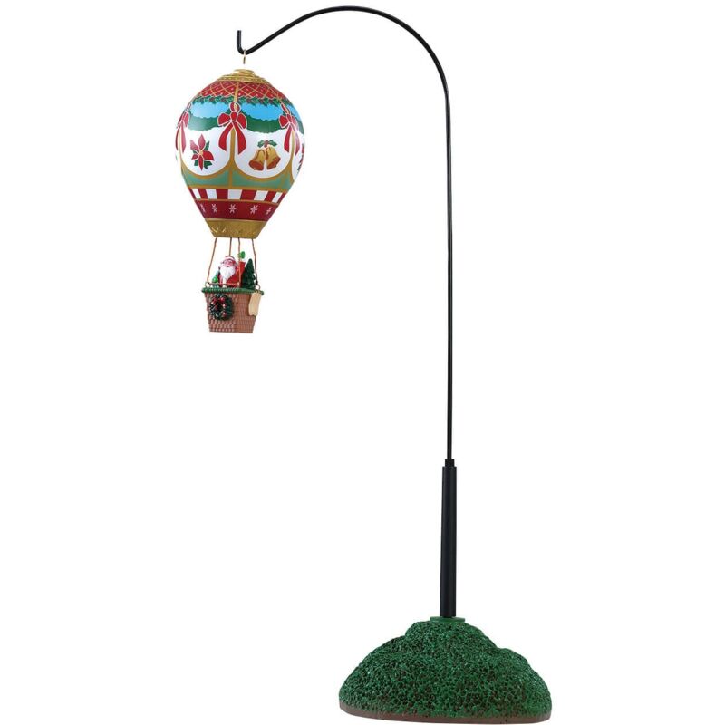 foto del prodotto mongolfiera di natale decorazione per villaggio natalizio con animazioni