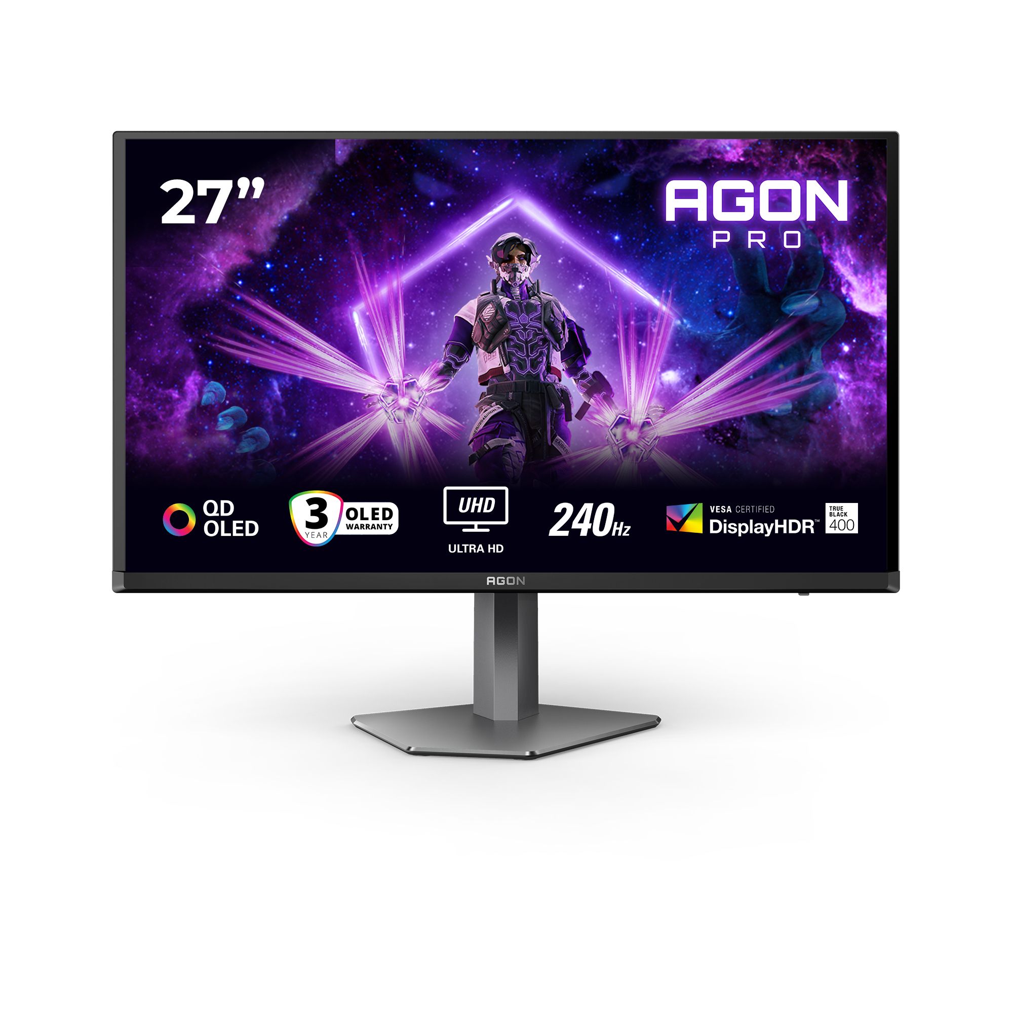 foto del prodotto monitor 27 oled 240hz reg alt usb-c gaming - ag276uzd