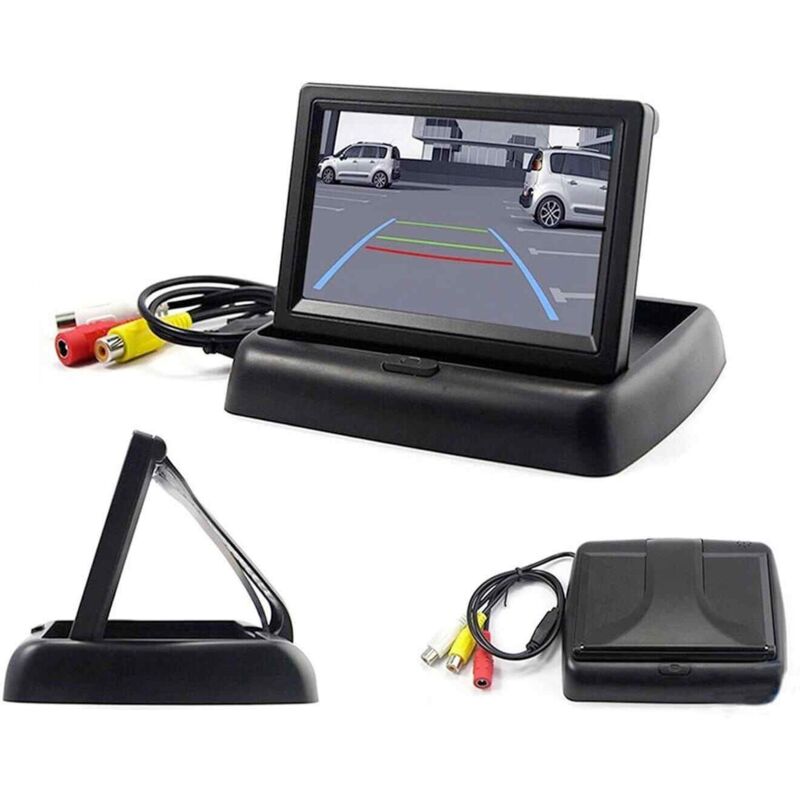 foto del prodotto monitor a scomparsa 4,3 pollici per telecamera retromarcia parcheggio auto