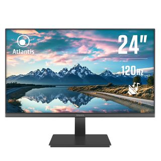 foto del prodotto monitor atlantis led 23,8 wide a05 he24vf vhm va 120hz 1920x1080 5ms 280cd m 4.000 1 vesa 2x2w mm vga hdmi black