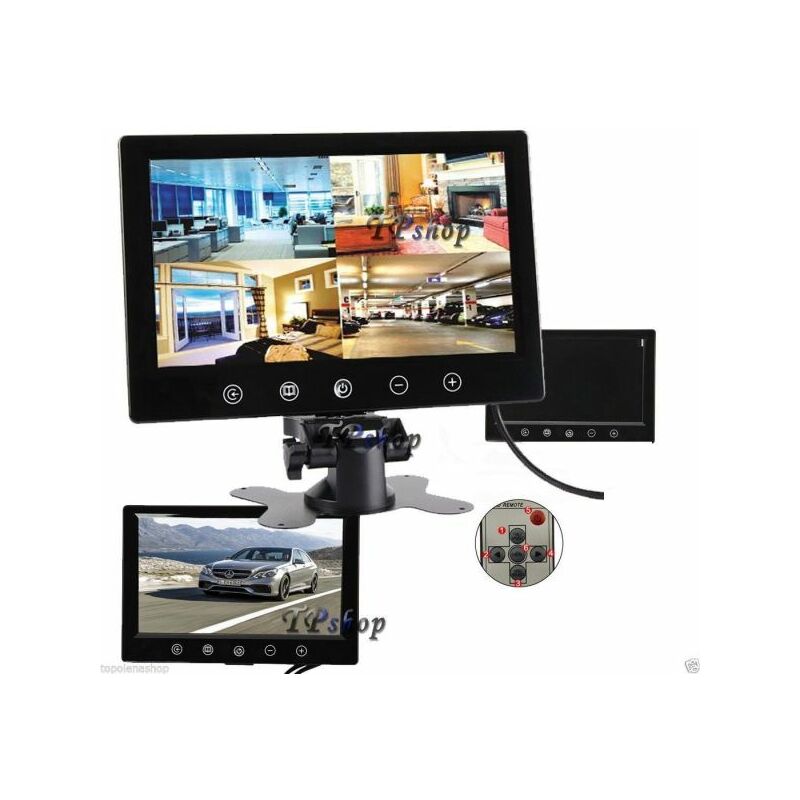foto del prodotto monitor lcd digitale 10.1 tft led hd poggiatesta sorveglianza av