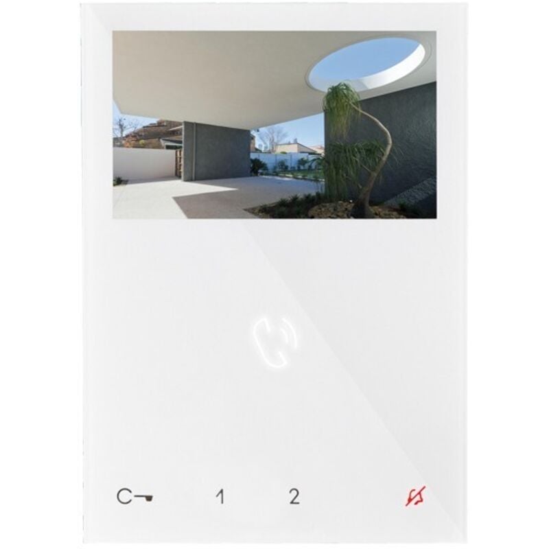 foto del prodotto monitor mini a colori vivavoce white comelit cod. 6721w 