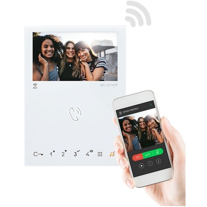 foto del prodotto monitor mini vivavoce wifi sbtop comelit cod. 6741w 