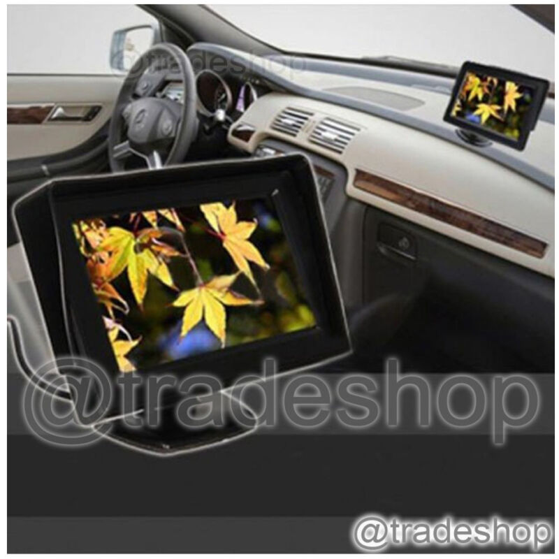 foto del prodotto monitor schermo a colori 4,3 tft lcd per auto retrovisore kit retromarcia vcr trade shop traesio