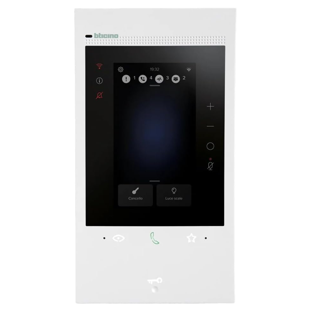 foto del prodotto monitor wifi bianco tecnologia 2 fili classe 300eos bticino 344842
