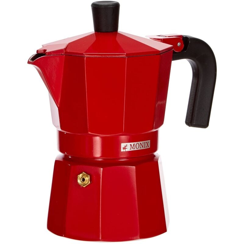 foto del prodotto monix caffettiera italiana in alluminio 3 tazze fragola