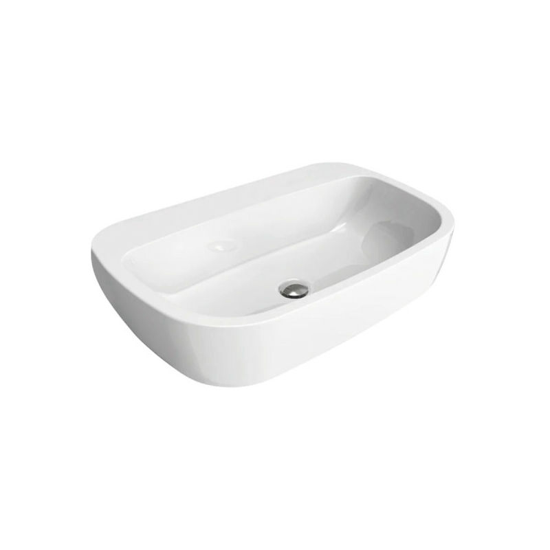 foto del prodotto mono lavabo sospeso o ad appoggio 74 cm. in ceramica bianco mn74l flaminia