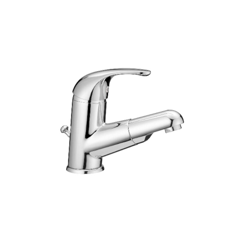 foto del prodotto monocomando lavabo con doccetta estraibile cromo pb