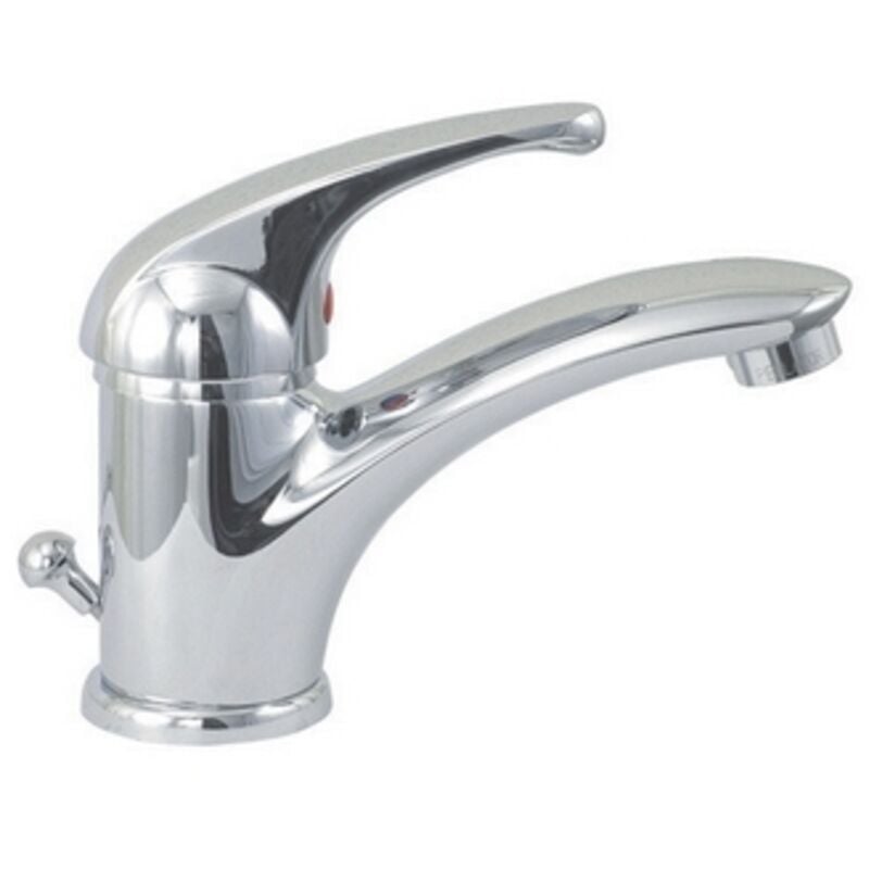 foto del prodotto monocomando lavabo serie marzia bianco opaco-cromo