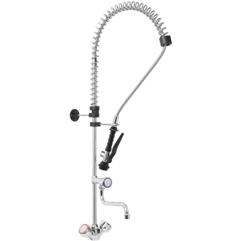 foto del prodotto monolith rubinetto cucina con doccetta professionale rubinetto lavello ottone cromato