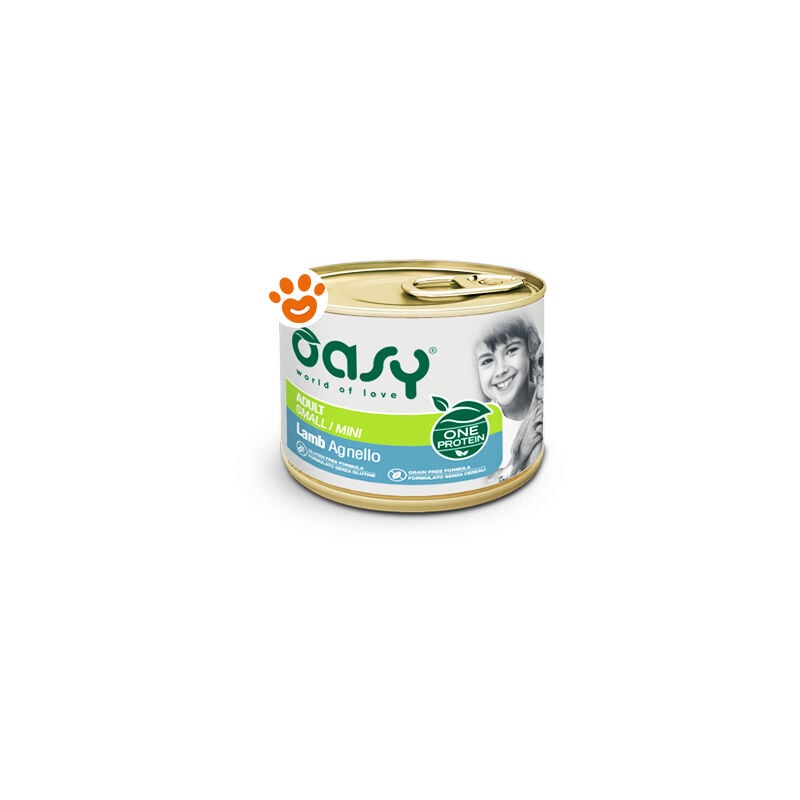 foto del prodotto monoproteico per cane adult mini da 200gr oasy