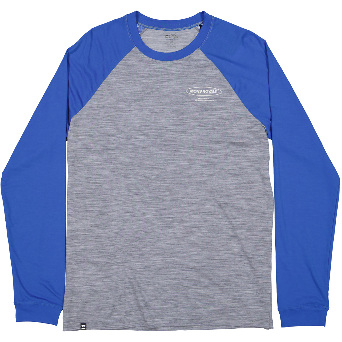 foto del prodotto mons royale uomo maglia a manica lunga icon merino air con raglan