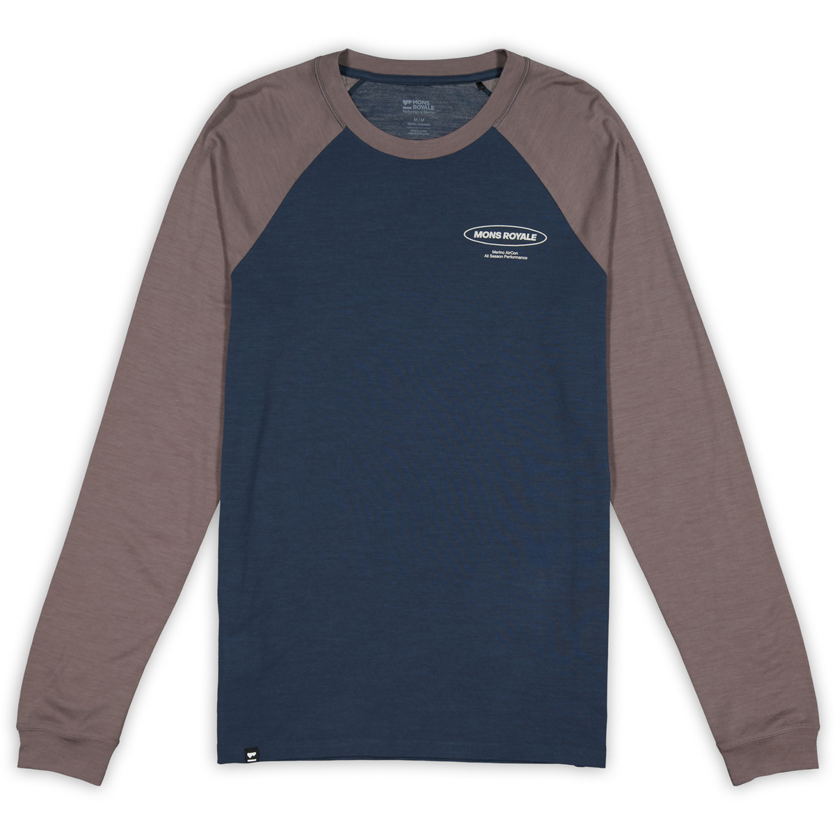 foto del prodotto mons royale uomo maglia a manica lunga icon merino air con raglan