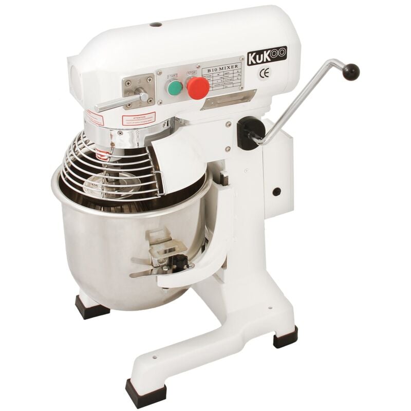 foto del prodotto monster shop kukoo robot da cucina multifunzione 10 litri con uncino a spirale per impasto, frusta e sbattitore