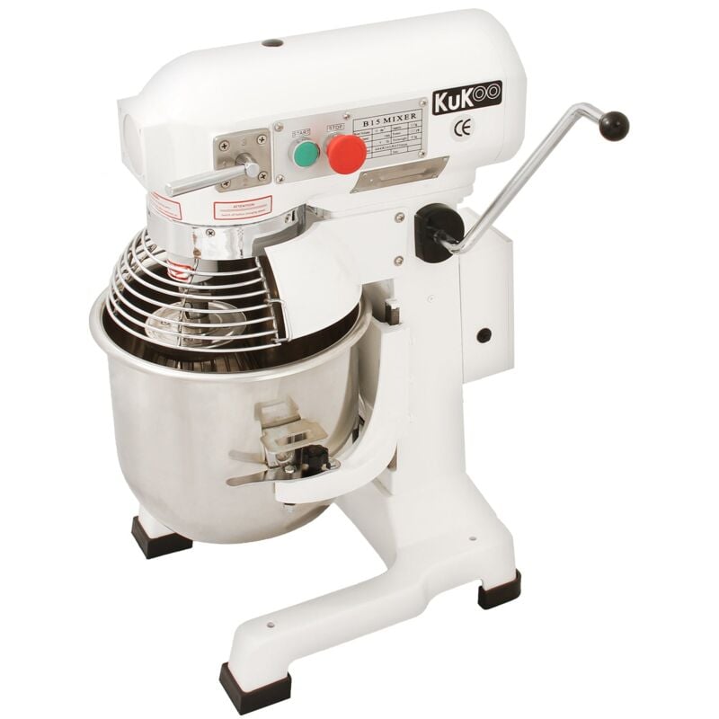 foto del prodotto monster shop kukoo robot da cucina multifunzione 15 litri con uncino a spirale per impasto, frusta e sbattitore