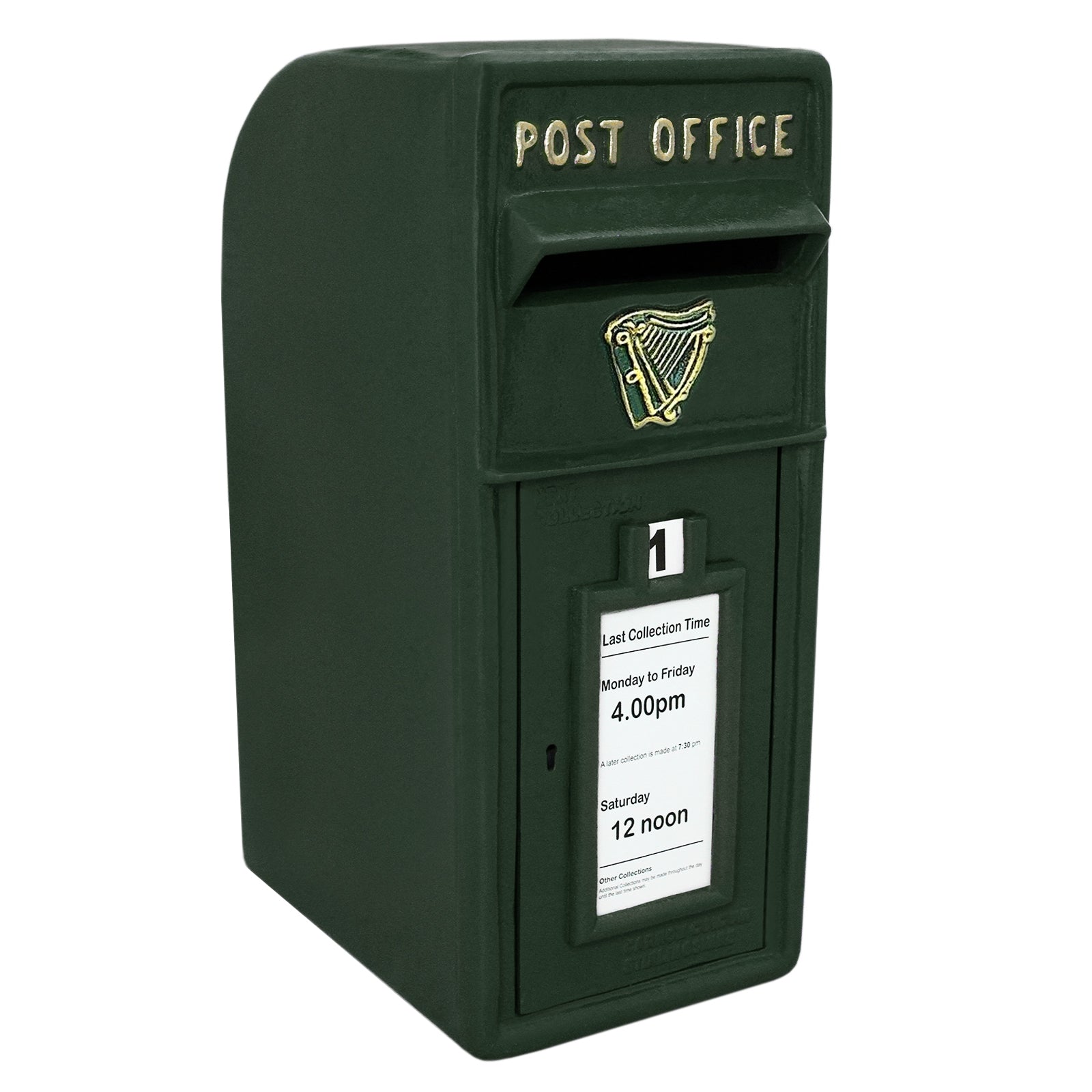 foto del prodotto monster shop monstershop cassetta postale per le lettere in stile britannico inglese in ghisa da esterno bocchetta lettere standard uk bianco