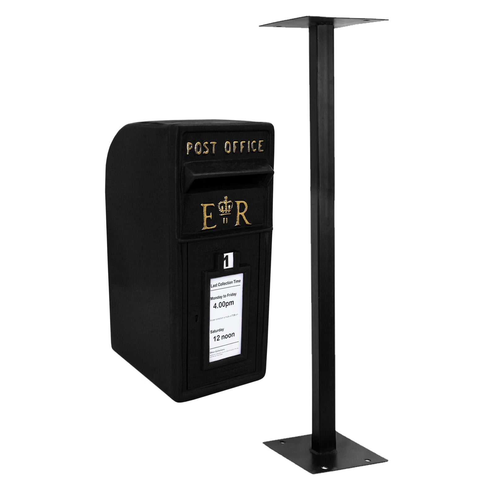 foto del prodotto monster shop monstershop cassetta postale per le lettere in stile britannico inglese in ghisa da esterno bocchetta lettere standard uk con
