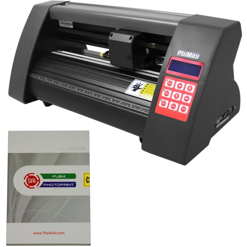 foto del prodotto monster shop pixmax plotter per taglio vinile compatto 52cm con software flexi starter per disegni su automobili, van, furgoni, insegne e loghi