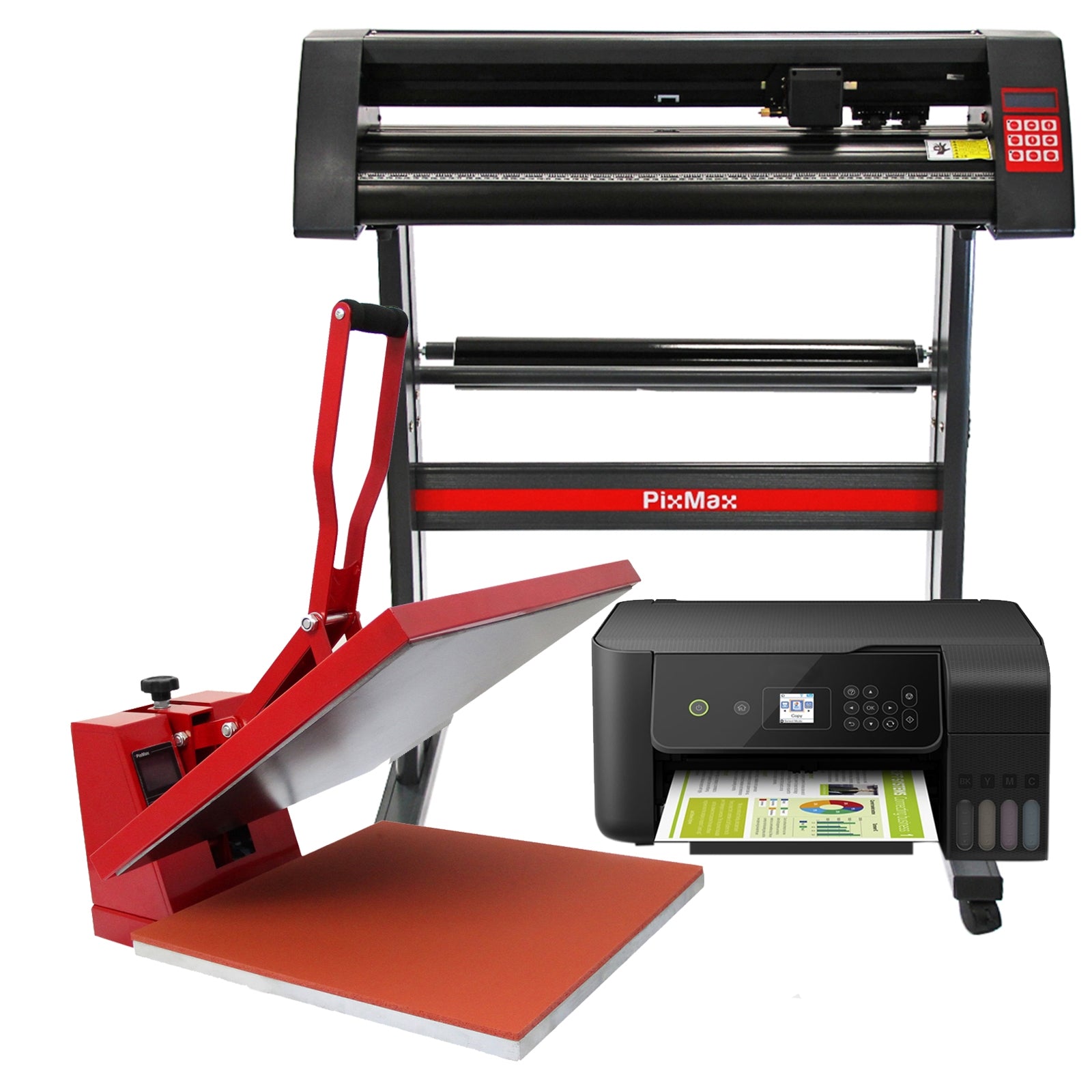 foto del prodotto monster shop pixmax pressa a caldo 50cm per sublimazione su magliette, plotter da taglio vinile pixmax stampante