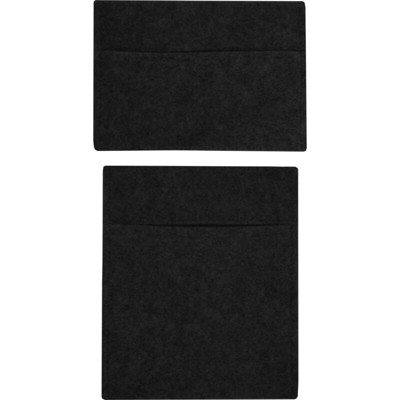 foto del prodotto monster shop portaoggetti 2 pezzi 2 dimensioni nero auto camper furgone fodera coordinata tasca portadocumenti utile organizzatore accessori